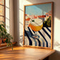 Poncha – Portuguese Outdoor Café Scene, Portuguese Cocktail Painting, clean layout with no caption