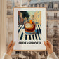 Old Fashioned – American Café on the Corner, American Cocktail Painting, styled in a charming Paris street view