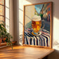 Kölsch – German Urban Café Scene, German Beer Wall Painting, clean layout with no caption