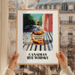 Canadian Rye Whisky – Canadian Café on the Corner, Canadian Whiskey Print, styled in a charming Paris street view