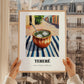 Tereré – Paraguayan Outdoor Café Scene, Paraguayan Beverage Still Life, styled in a charming Paris street view