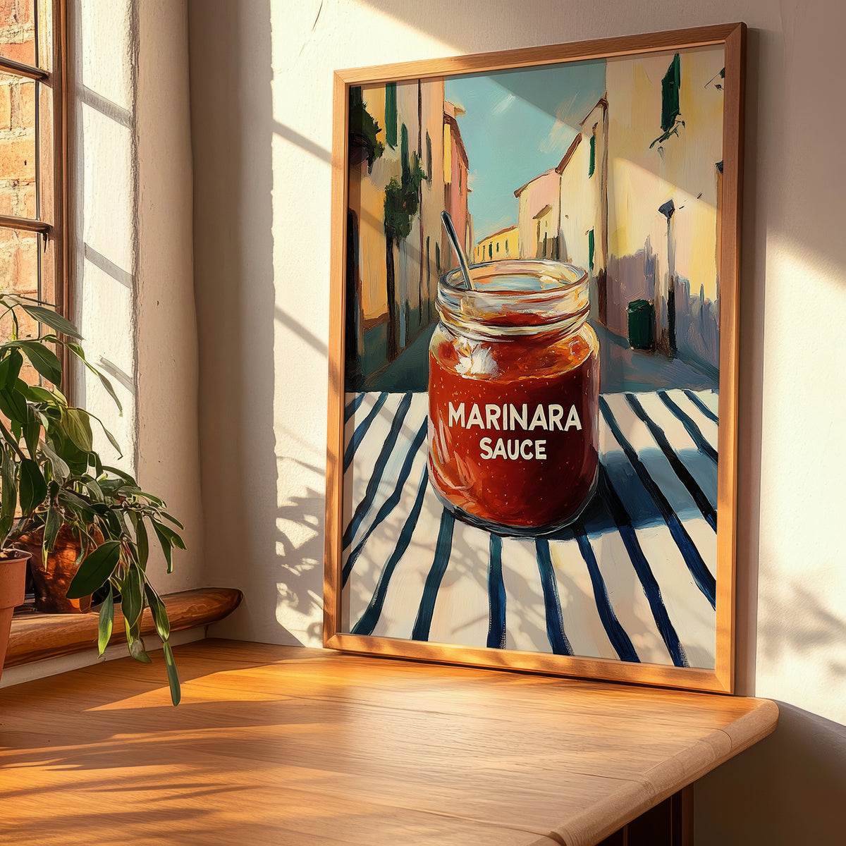 Marinara Sauce – Italian Café on the Corner, Pantry Art, clean layout with no caption
