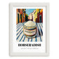 Horseradish – Italian Street Café Scene, Grocery Still Life, placed in minimal white frame