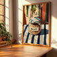 Millet – Italian Urban Café Scene, Pantry Painting, clean layout with no caption
