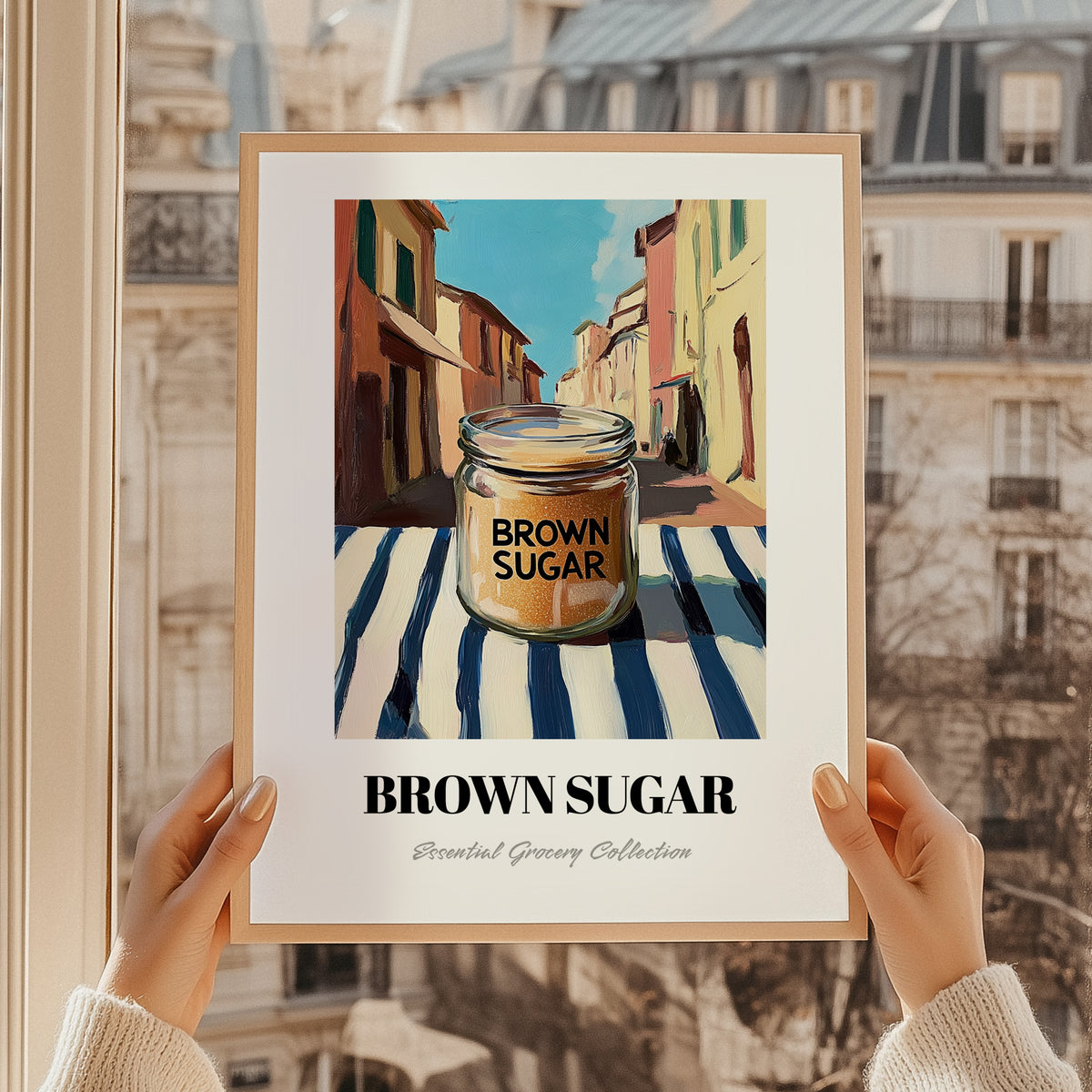 Brown Sugar – Italian Café on the Corner, Sweetener Wall Decor, styled in a charming Paris street view
