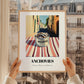 Anchovies – Italian Street Café Scene, Canned Food Print, styled in a charming Paris street view