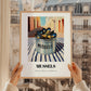 Mussels – Italian Outdoor Café Scene, Canned Food Wall Painting, styled in a charming Paris street view