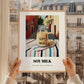 Soy Milk – Italian Café on the Corner, Dairy Print, styled in a charming Paris street view