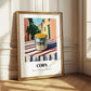 Corn – Italian Urban Café Scene, Canned Vegetables Painting