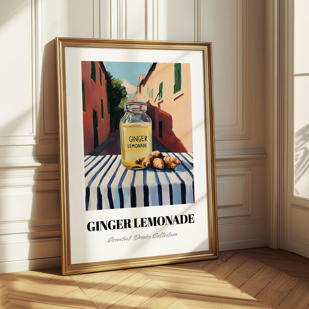 Ginger Lemonade – Italian Street Café Scene, Lemonade Still Life