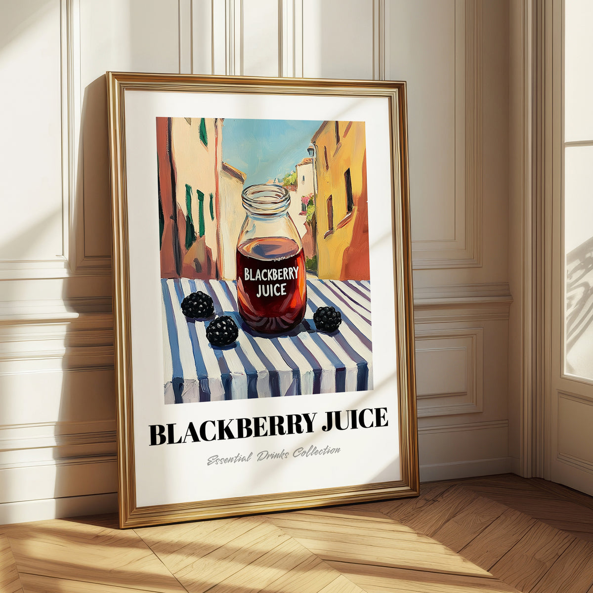 Blackberry Juice – Italian Urban Café Scene, Lemonade Print