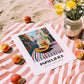 Papaya Juice – Italian Urban Café Scene, Lemonade Wall Art, unframed on coastal sand