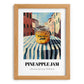 Pineapple Jam – Italian Urban Café Scene, Jam Print, set in oak frame