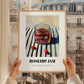 Rosehip Jam – on Striped Tablecloth, Jam Art, styled in a charming Paris street view