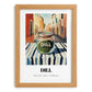 Dill – Italian Café on the Corner, Spices Poster, set in oak frame