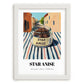 Star Anise – Italian Street Café Scene, Spices Still Life, placed in minimal white frame