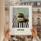 Lovage – on Striped Tablecloth, Spices Painting, styled in a charming Paris street view