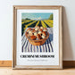 Cremini Mushroom – Green Valley Landscape, Mushrooms Art, in wooden frame leaning on the floor