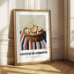 Oyster Mushroom – on Striped Tablecloth, Mushrooms Art
