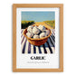 Garlic – Green Valley Landscape, Vegetable Poster, set in oak frame