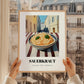 Sauerkraut – White village Outdoor Café Scene, German Food Painting, styled in a charming Paris street view