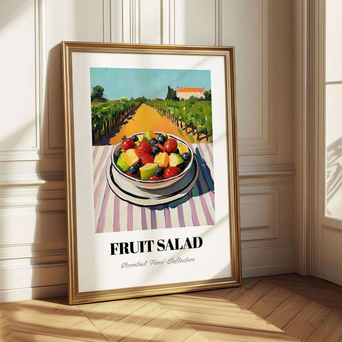 Fruit Salad – Hilltop Table Scene, American Food Wall Decor