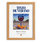 Tinto de Verano – Spanish Beverage Drink, Sky Bar Print, set in oak frame
