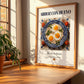 Arroz con huevo – Spanish Rice Dish, Restaurant Poster, no-text version framed in wood