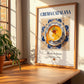 Crema Catalana – Spanish Dessert Dish, Restaurant Poster, no-text version framed in wood