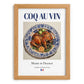 Coq au vin – French Stew Dish, Tavern Poster, set in oak frame