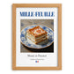 Mille-feuille – French Dessert Dish, Bistro Painting, set in oak frame