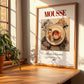 Mousse – French Dish, Tavern Wall Art, no-text version framed in wood