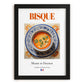 Bisque – French Soup Dish, Food Bar Painting, in sleek black frame