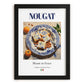 Nougat – Italian Dessert Dish, Restaurant Print, in sleek black frame