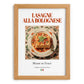 Lasagne alla Bolognese – Italian Dish, Fine Dining Restaurant Art, set in oak frame