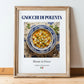 Gnocchi di Polenta – Italian Dish, Bistro Painting, in wooden frame leaning on the floor