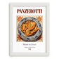 Panzerotti – Italian Dish, Farmhouse Kitchen Poster, placed in minimal white frame