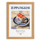 Zuppa Inglese – Italian Dessert Dish, Bistro Poster, set in oak frame