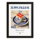 Zuppa Inglese – Italian Dessert Dish, Bistro Poster, in sleek black frame