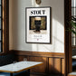 Stout – English Beer, Sports Bar Poster, clean layout with no caption