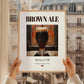 Brown Ale – English Beer, Gastropub Still Life, styled in a charming Paris street view
