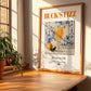 Buck's Fizz – English Cocktail Drink, Rooftop Terrace Wall Art, no-text version framed in wood