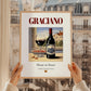 Graciano – Spanish Red Wine, Enoteca Poster, styled in a charming Paris street view