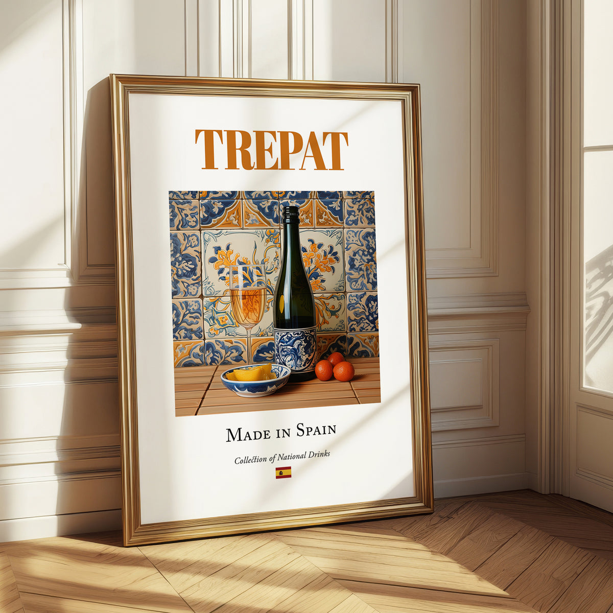 Trepat – Spanish Red Wine, Vineyard Terrace Print