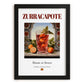 Zurracapote – Spanish Cocktail Drink, Sky Bar Print, in sleek black frame