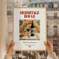 Hermitage rouge – French Red Wine, Vinoteca Poster, styled in a charming Paris street view
