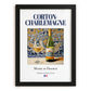 Corton-Charlemagne – French White Wine, Vinoteca Poster, in sleek black frame