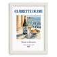 Clairette de Die – French Sparkling Wine, Vinoteca Poster, placed in minimal white frame