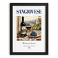 Sangiovese – Italian Red Wine, Vinoteca Print, in sleek black frame