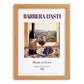 Barbera d'Asti – Italian Red Wine, Wine Bar Wall Art, set in oak frame